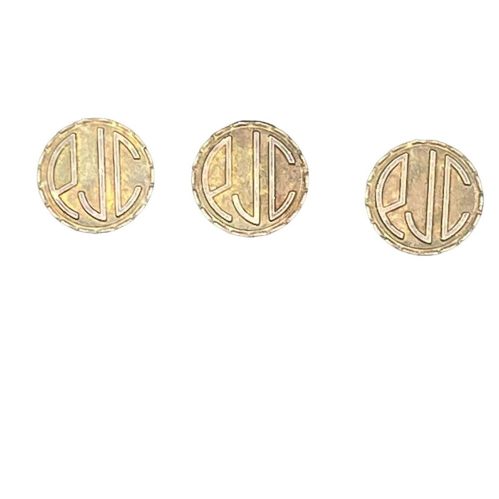 Love Token Engraved EJC copper Half Cent sized Circa Set Of 3 1930s